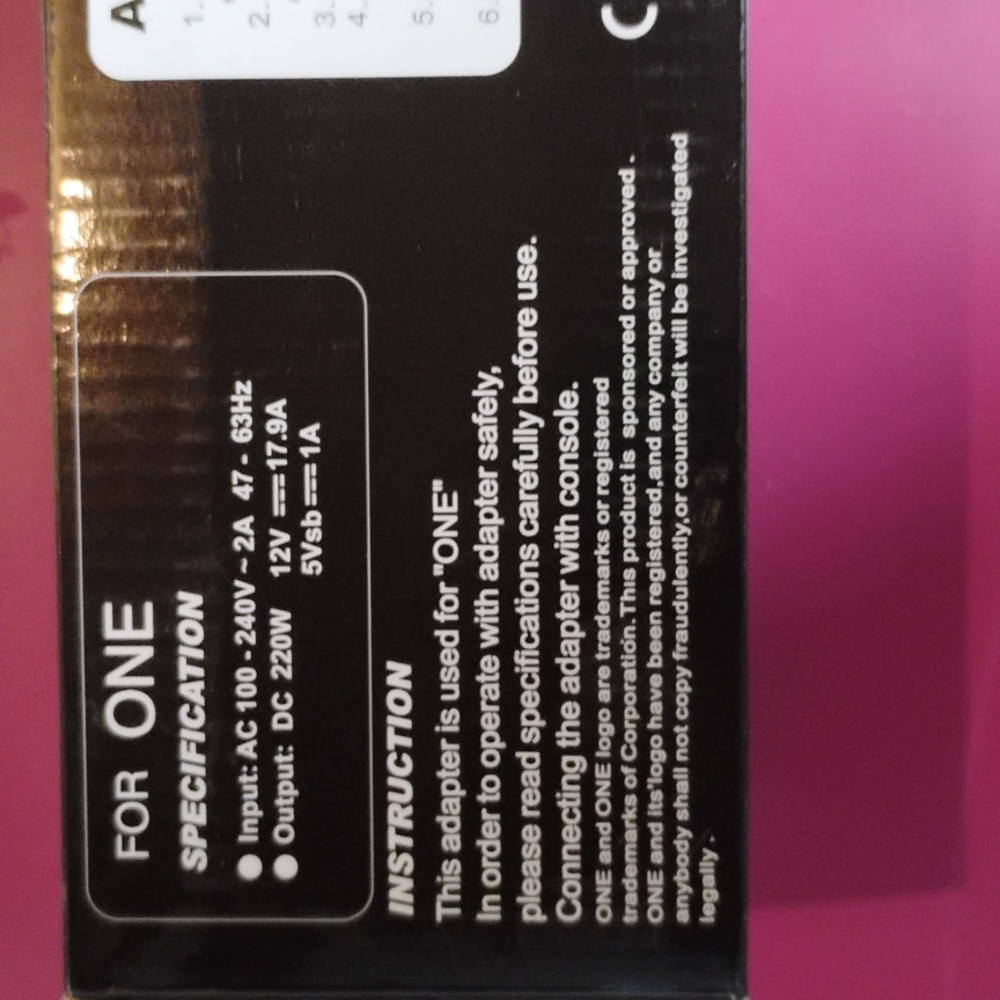 AC Adapter for One - Picture 4 of 8